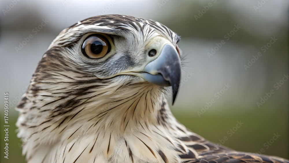 Obraz premium Majestic philippine eagle portrait majestic bird of prey wildlife close-up
