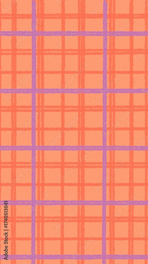 Obraz premium Vibrant plaid pattern wallpaper