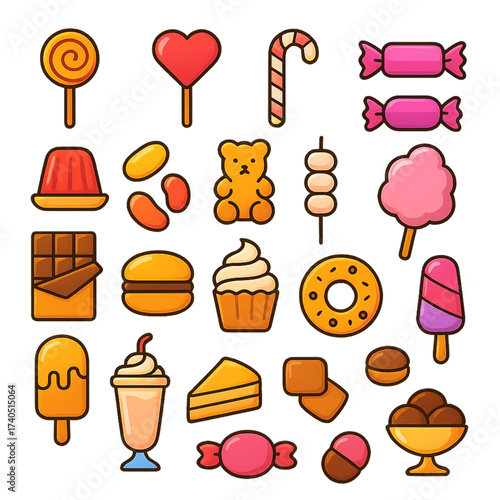 Cute Candy, Jelly & Cotton Candy