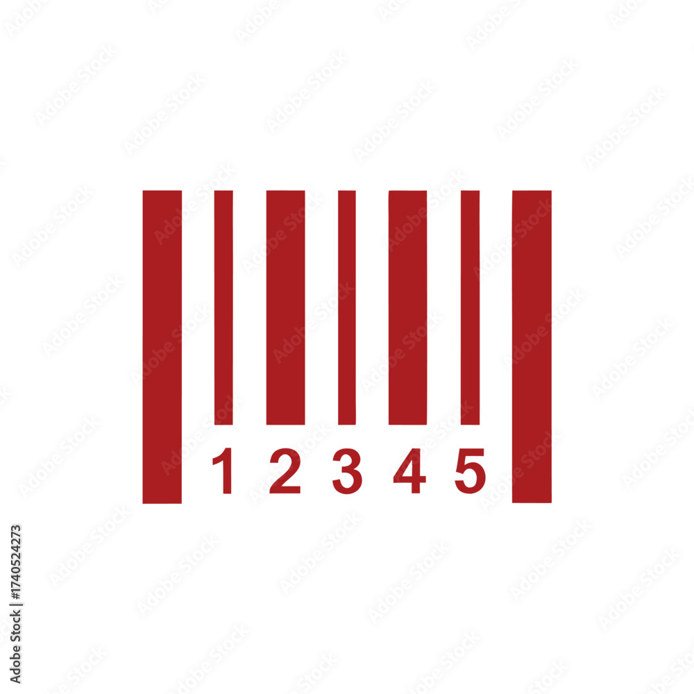 Fototapeta premium QR code icon transparent, QR code image - vector 