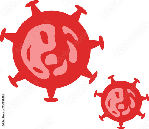illustration of cells bacteria viruses
