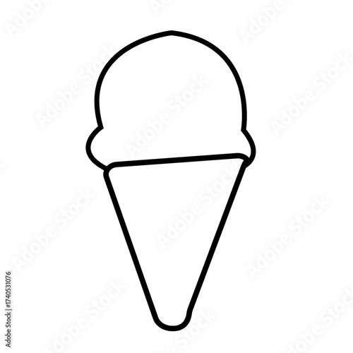ice cream silhouette icon design template