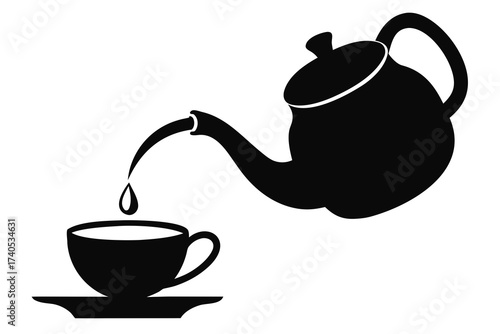 teapot and cups