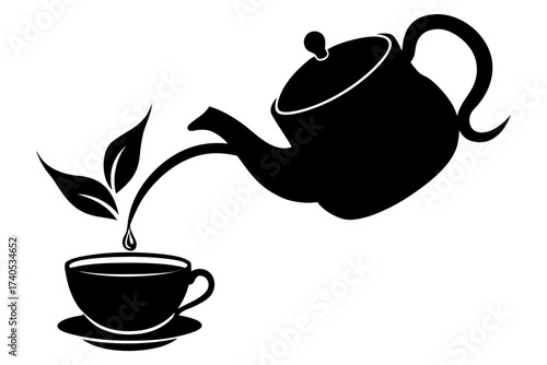 teapot and cup