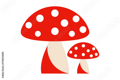 fly agaric vector illustration