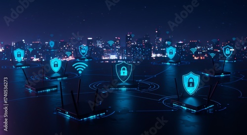 Secure Network Routers and Cyber Security in City