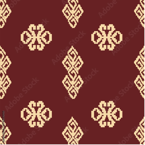 Seamless pattern with floral and plant theme