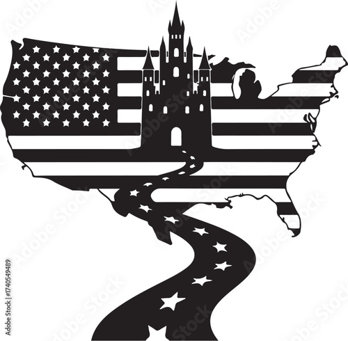 American dream castle road journey