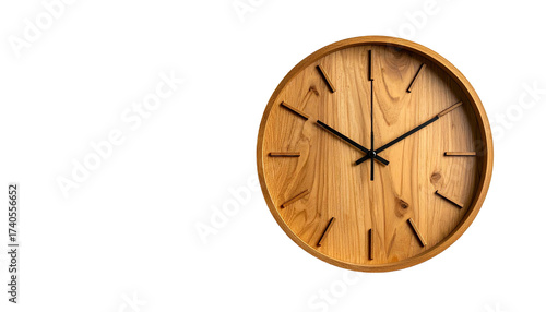 Wallpaper Mural Close-up of a round wooden wall clock Torontodigital.ca