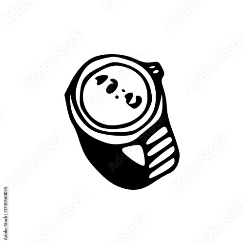 digital sport wrist watch doodle clipart