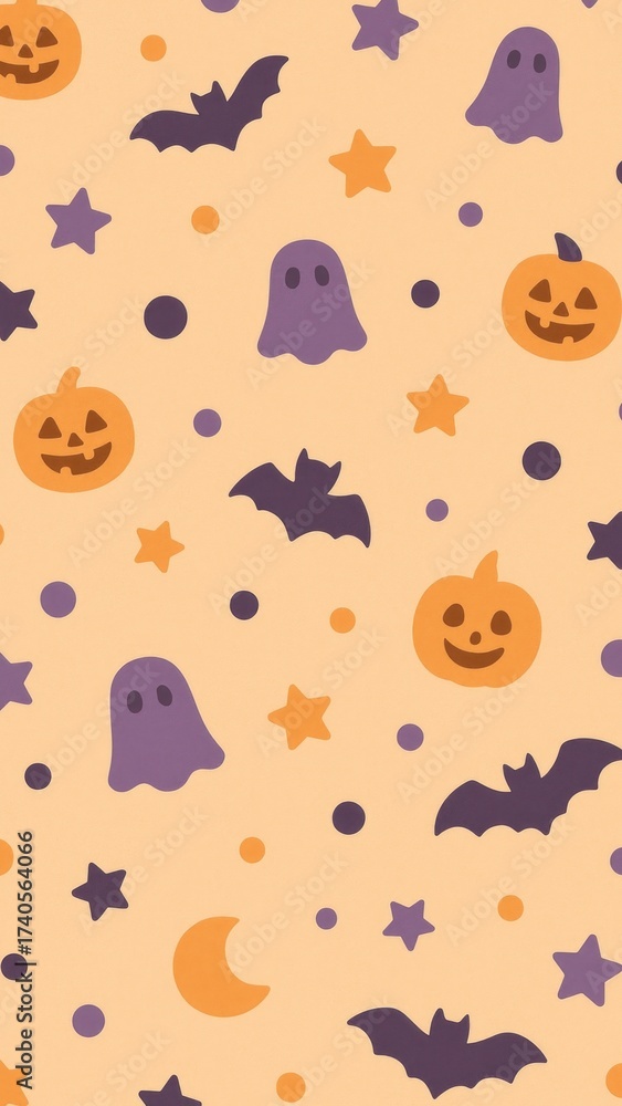 Fototapeta premium Spooky Halloween-themed mobile wallpaper