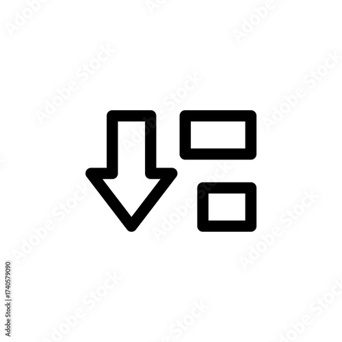 Sort Descending Icon for Data and Ordering Free Download Sort Descending Icon for Data and Ordering - GFXLoad
