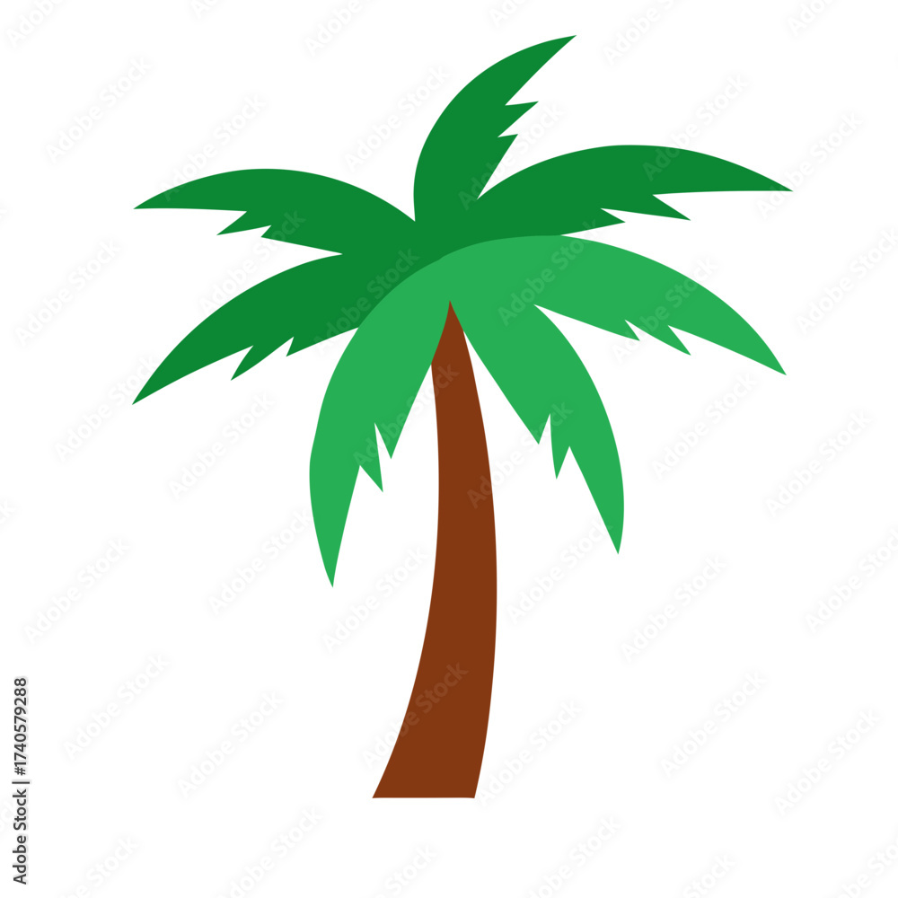 Obraz premium palm tree vector illustration