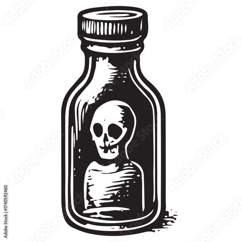 Praying Skeleton Bottle