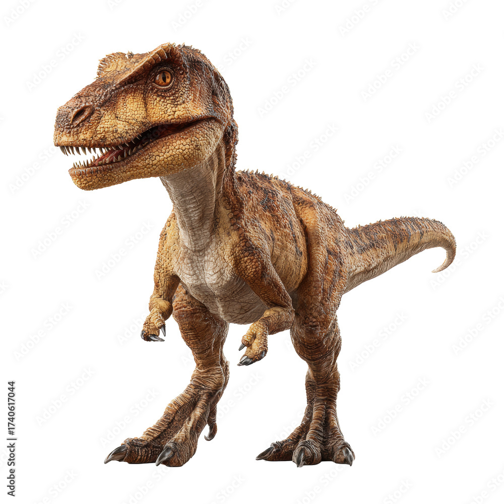 Fototapeta premium Tyrannosaurus Rex model on transparent background