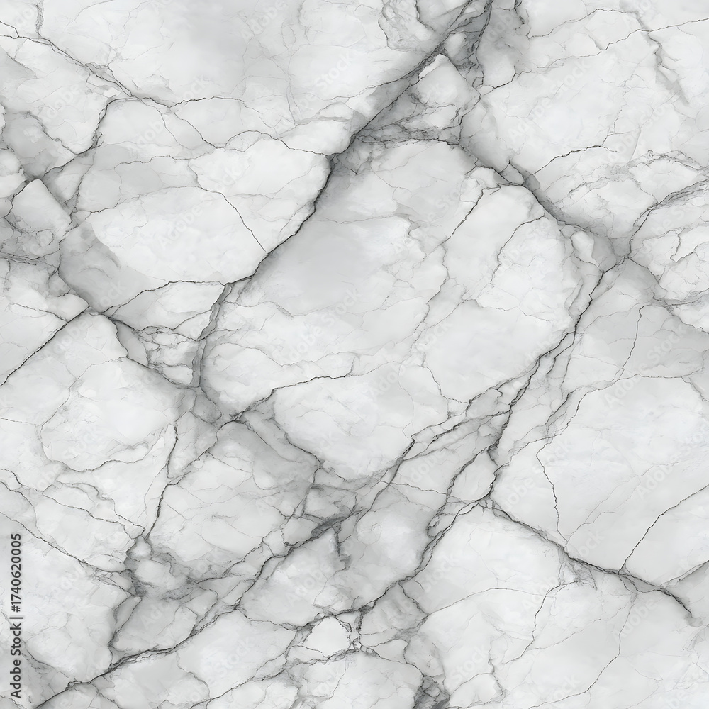 Obraz premium White Marble Surface with Fine Veins