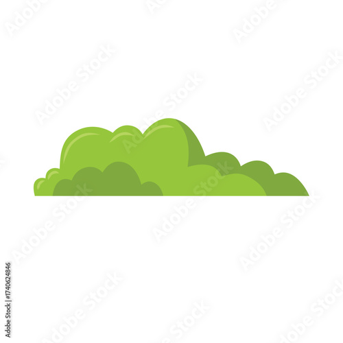 Bush vector illustration design template elements, bush clip art, clip art bushes, isolated on white background
