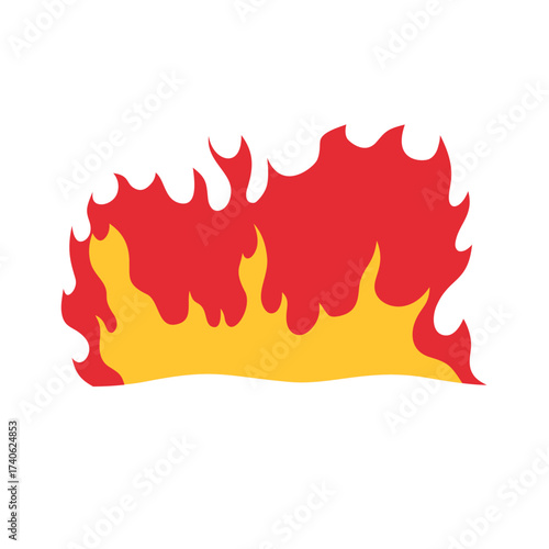 Fire flames vector illustration design template elements, flames clip art, clip art fire flames, isolated on white background