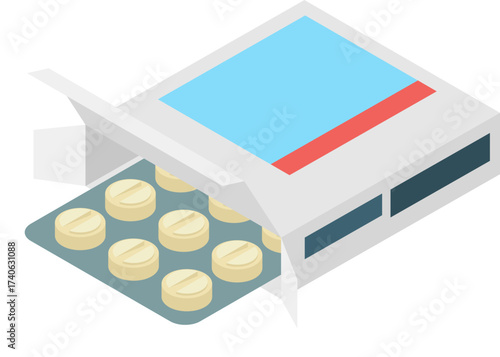 pharmacy isometric medicine healthcare drugs pills medication set pharmaceutical isometric capsule drug antibiotic vaccine remedy icon set illustration