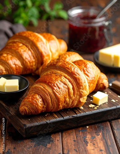 Croissants and jam