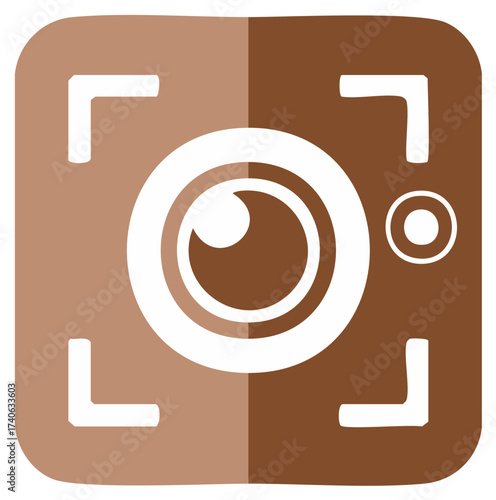 Hand Drawn Camera Icon Symbol Represents Photography And Technology
