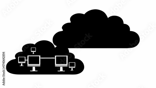 cloud computing concept illustration