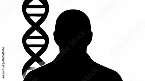illustration of a dna strand
