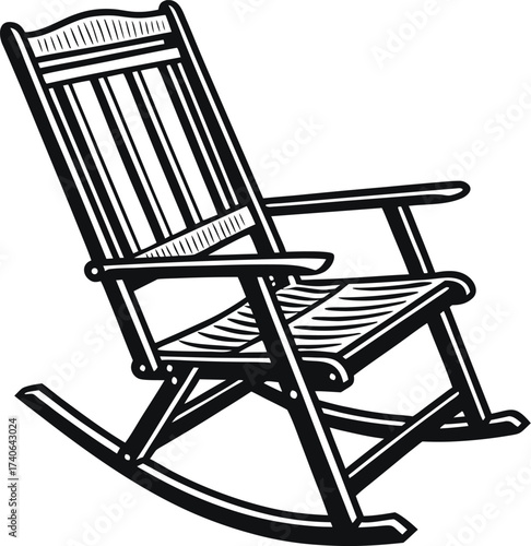 rocking chair vector