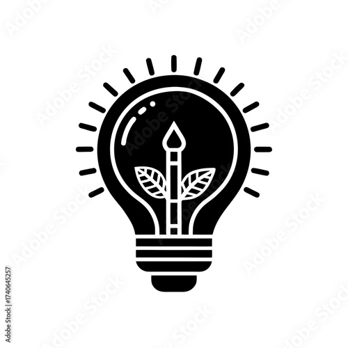 lightbulb sustainable acquisition icon