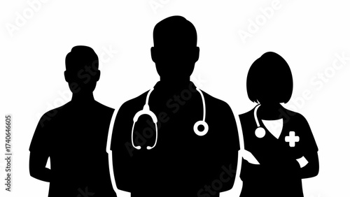 vector illustration of a doctors