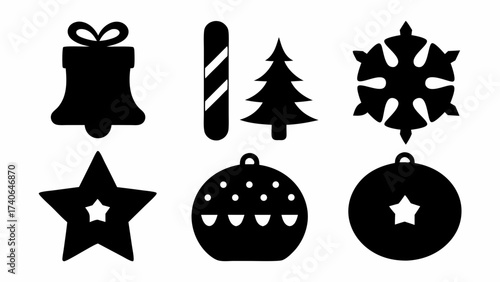 christmas icons set