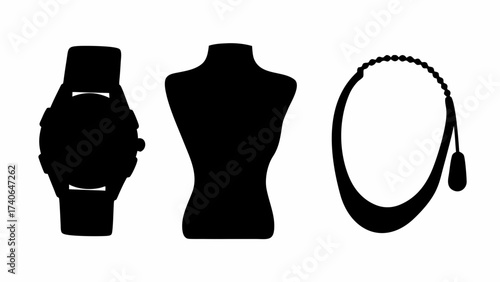 silhouette of a watch