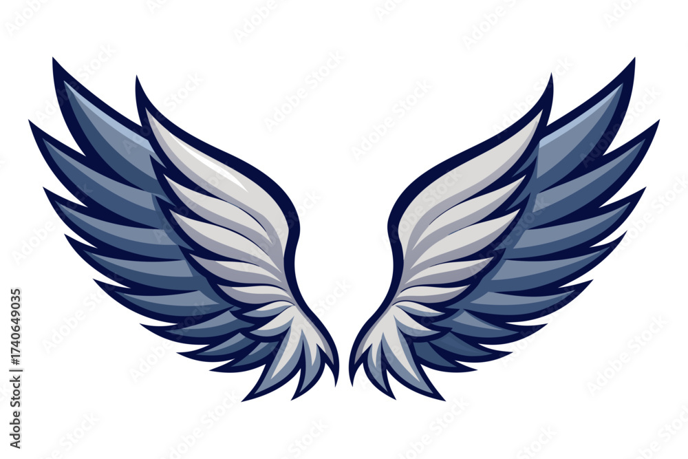 custom made wallpaper toronto digitalvector illustration of wings