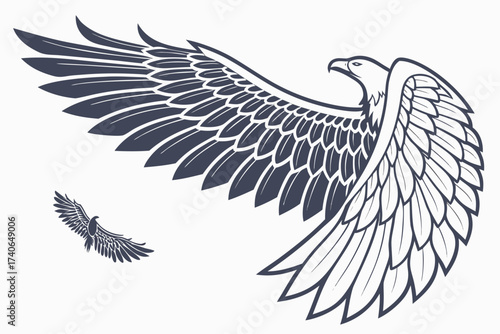 Angel wings vector