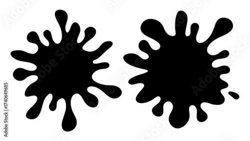 vector illustration of a splash of ink