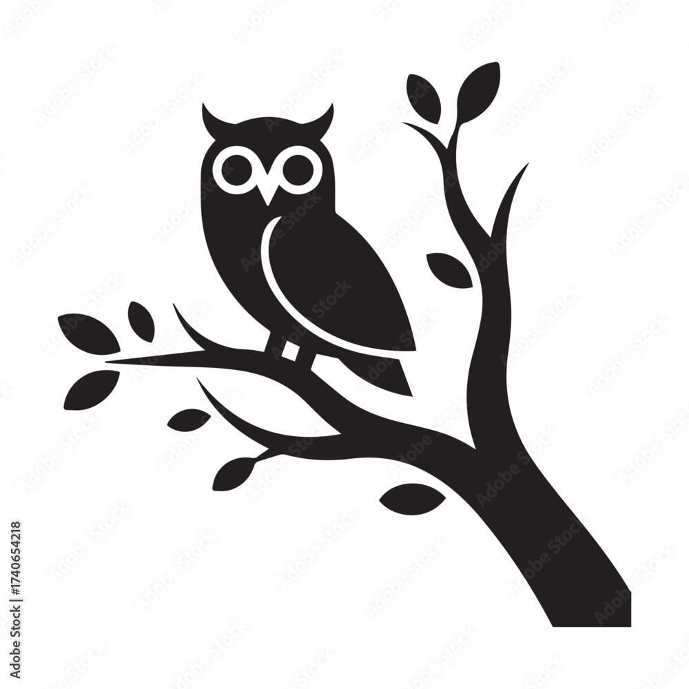 Fototapeta premium owls on tree
