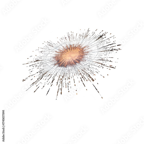 Abstract explosion burst background vector illustration design art on transparent background