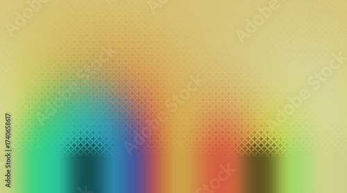 Decorative Colorful Gradient with Circle Pattern Texture Overlayed Background