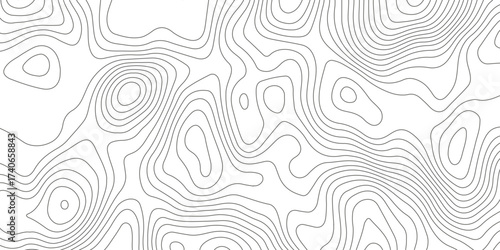 Topographic map background with geographic grid for hiking and mountain sport. luxury topographic wavy pattern and geographic grid map design. paper texture Imitation of a geographical map shade.