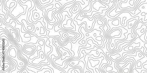 Topographic map background with geographic grid for hiking and mountain sport. luxury topographic wavy pattern and geographic grid map design. paper texture Imitation of a geographical map shade.