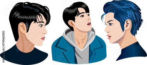 portraits of handsome japanese guys