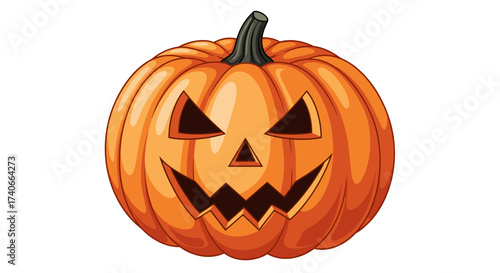 Spooky Halloween Pumpkin: A carved pumpkin, a symbol of the Halloween season, it radiates a festive and somewhat eerie presence, is ready for celebrations 