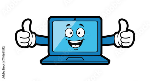 nice robo pc vector icon