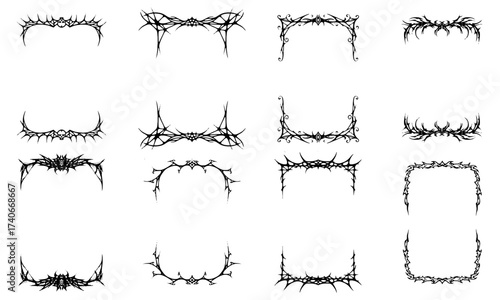 Gothic frame ornate gothic frames create captivating borders and designs in graphic black.