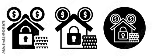 Fixed Asset Icon Collection Glyph & Mixed Style