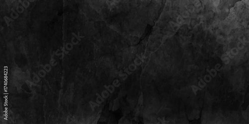 Dark cement wall in vintage style, abstract black dark wall texture, grunge textured panoramic background, abstract grey color design are light with Panorama dark gray stone wall background,