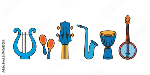 Musical Instruments Illustration
