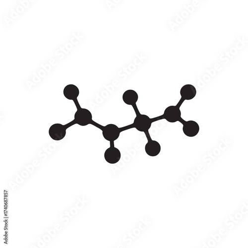 molecule icon on white back ground