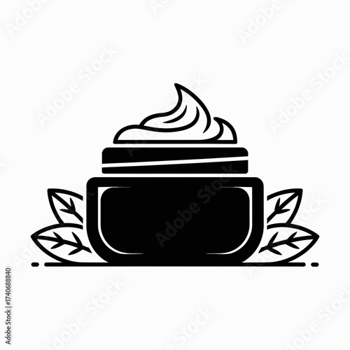 Islamic Mosque Symbol – Black and White Vector Illustration for Religion, Architecture, and Ramadan Design