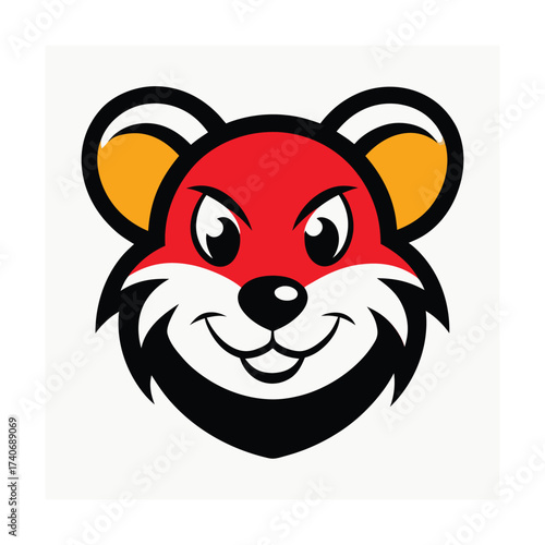 Mouse Head Mascot Logo Design